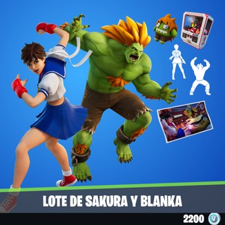 Lote de Sakura y Blanka
